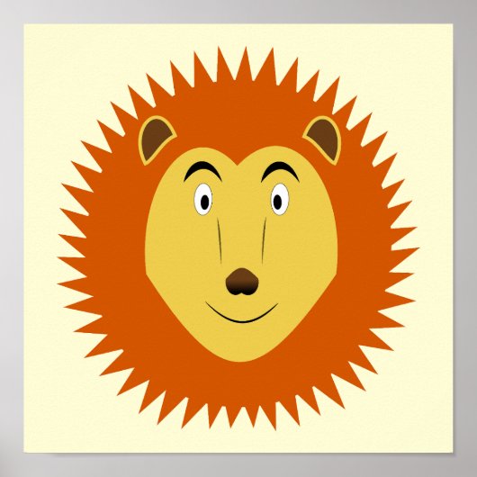 Poster Signe du Lion Anniversaire Lion (Devant)