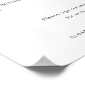 Poster SIGNE DU LIVRE D'HARLOW Wine Bottle Mariage (Coin)