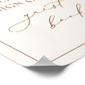 Poster SIGNE DU LIVRE D'HARMONIE EN TERacotta (Coin)