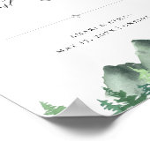 Poster SIGNE DU LIVRE D'INVITATION DE WOodland Forest Mou (Coin)