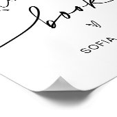 Poster SIGNE DU LIVRE D'INVITATION Mariage EVERLEIGH (Coin)