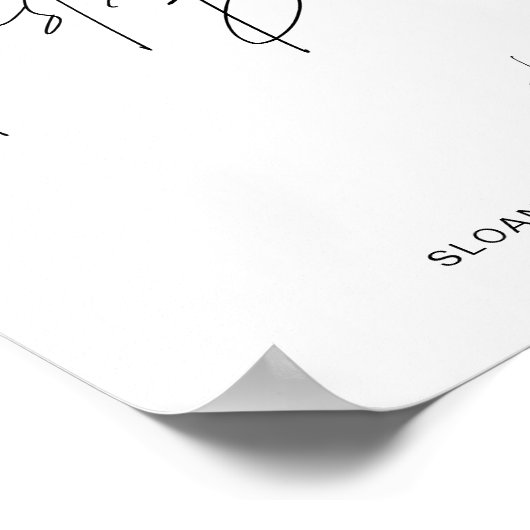 Poster SIGNE DU LIVRE D'INVITATION Mariage HARLOW (Coin)