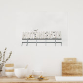 POSTER SIGNE DU MARCHÉ DE KENSINGTON, TORONTO, CANADA (Cuisine)