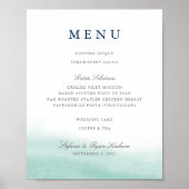 Poster Signe du menu Mariage Marées Seaglass (Devant)