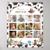 Poster SIGNE DU PREMIER ANNIVERSAIRE DU Cowboy Highland (Devant)