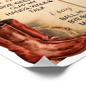 POSTER SIGNE DU PREMIER ANNIVERSAIRE DU RODÉO DE L'OUEST (Coin)