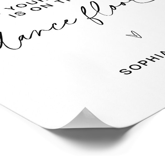 Poster SIGNE DU SIÈGE Mariage DE CHAQUE CHAMP (Coin)