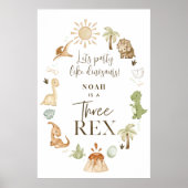 Poster SIGNE DU TROISIÈME ANNIVERSAIRE DU TROISIÈME Rex D (Devant)