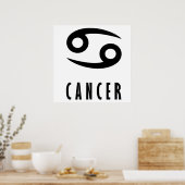 Poster signe du zodiaque du cancer (Cuisine)