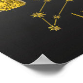 Poster Signe du zodiaque Lion - (Coin)