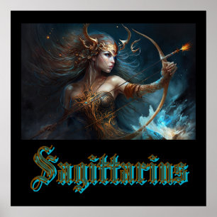 Poster Signe du zodiaque Sagittaire