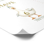 Poster Signe d'une oie sotte 1er anniversaire Jalons (Coin)