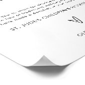 Poster Signe en remplacement de Faveurs, Signe Mariage mi (Coin)