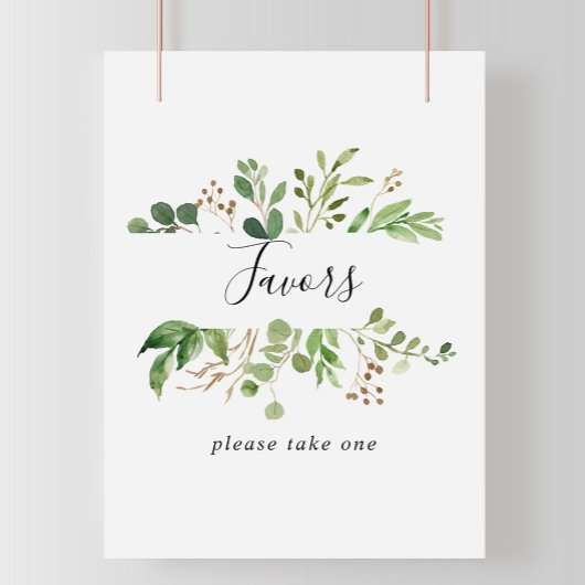 Poster Signe Eucalyptus Simple Brown Faveurs florales