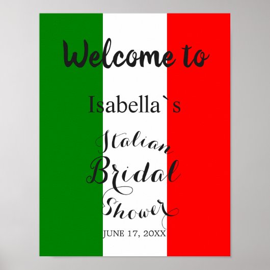 Poster SIGNE Fête des mariées italienne Italie moderne (Devant)