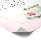 Poster Signe Fête des mariées - Thé de fête (Coin)