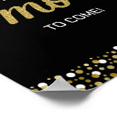Poster Signe fin noir du script S’more Confetti (Coin)