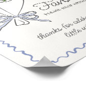 Poster SIGNE Fleur Bleu Marché Fleur Fraîche Fleur Fraîch (Coin)