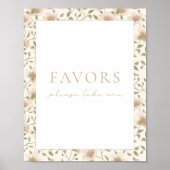 Poster Signe Fleur de Pâques de printemps de Soulève (Devant)