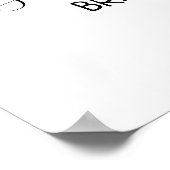 Poster Signe floral de tournesols pour la réception de bi (Coin)