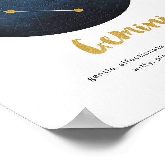 Poster Signe Gemini (Coin)