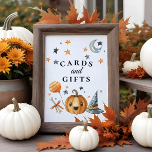 Poster Signe Halloween Baby showers cartes & cadeaux