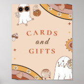 Poster Signe Halloween Baby showers cartes & cadeaux (Devant)