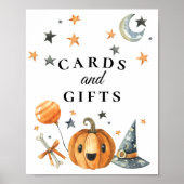 Poster Signe Halloween Baby showers cartes & cadeaux (Devant)