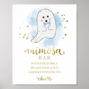 Poster SIGNE Halloween Boy Baby shower Mimosa Bar