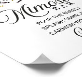 Poster SIGNE Halloween Girl Baby shower Mimosa Bar (Coin)