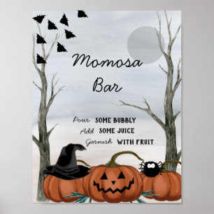 Poster SIGNE Halloween Momosa Bar, Baby shower Halloween