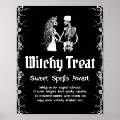 Poster SIGNE Halloween Skeleton Witchen Treat Sweets (Devant)