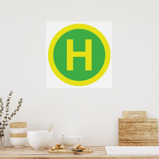 Poster SIGNE Helipad (Cuisine)