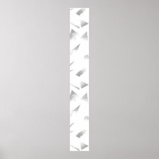 Poster Signe horizontal, gris nuageux (Devant)