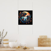 Poster SIGNE Horoscope Astrologique Poissons Zodiac (Cuisine)