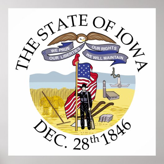 Poster signe Iowa (Devant)