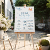 POSTER SIGNE JALON SOUS LA MER 1ER ANNIVERSAIRE DE FÊTE