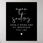 Poster SIGNE JOVI Edgy Black Modern Mariage Open Seing (Devant)