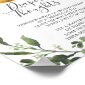 Poster SIGNE Jumeaux Baby shower de couche de réflexion (Coin)