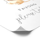 Poster Signe Lion avec 3 Ballons Brown Faveurs (Coin)