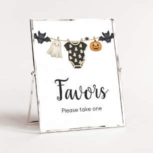 Poster Signe Little Boo Clothesline Baby shower Faveurs