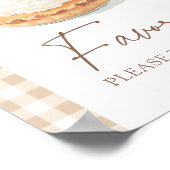 Poster Signe Little Cutie Pie Fall Baby shower Faveurs (Coin)