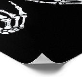 Poster Signe main Rocker Rock Skeleton Costume d'Hallowee (Coin)
