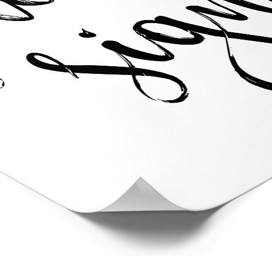 Poster Signe Mariage 8x10 (Coin)