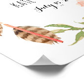 Poster signe mariage, accueil, douche, affiche, bannière (Coin)