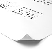 Poster Signe Mariage alphabétique classique (Coin)