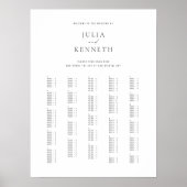 Poster Signe Mariage alphabétique classique (Devant)