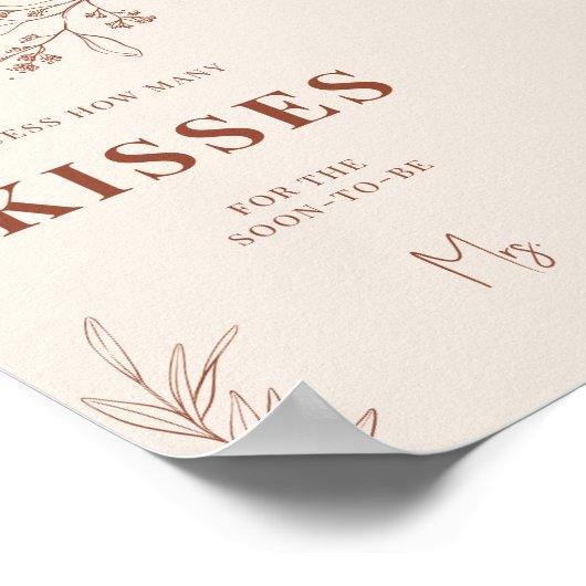 Poster SIGNE Mariage Baisers (Coin)