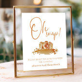 Poster Signe Mariage boho Oh Snap Burnt Orange