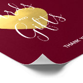 Poster SIGNE mariage BOURGOGNE COEUR D'OR BOURGOURMANDE | (Coin)